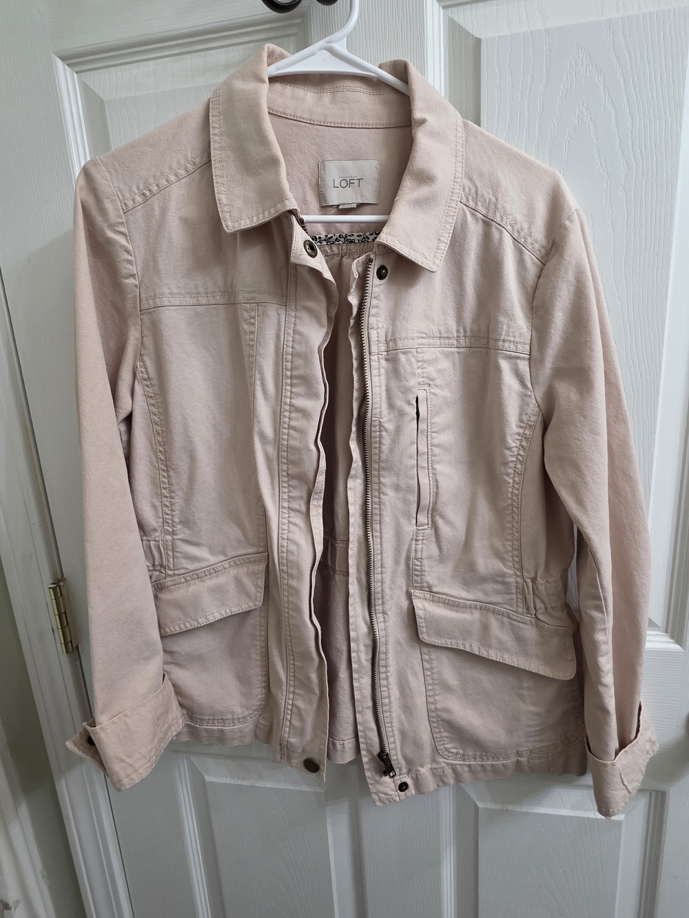 LOFT Light Blush Utility Jacket